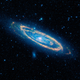 Astrophysicists hope to catch a small black hole passing in front of the Andromeda galaxy.